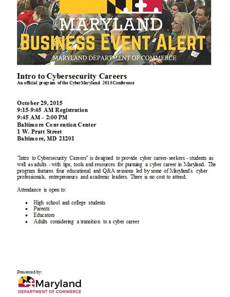 CCJS Undergrad Blog EVENT Intro To Cybersecurity Careers