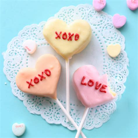 Conversation Heart Cake Pops For Valentines Day Its Always Autumn