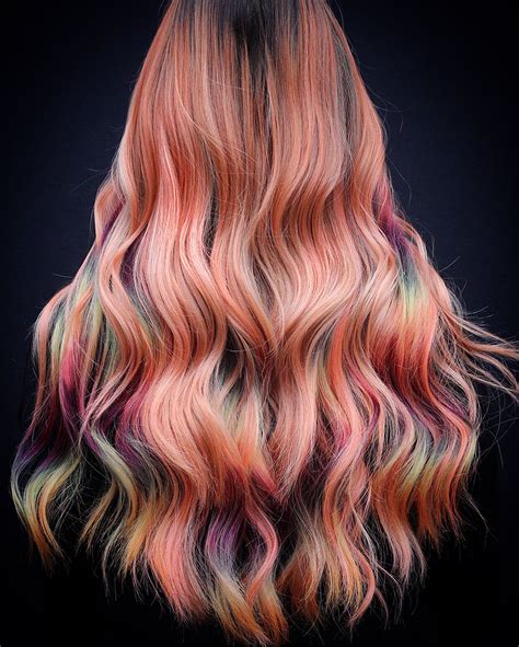 Fall Rainbows 🌈 Bohobrushed Hair Inspiration Color Creative Hair