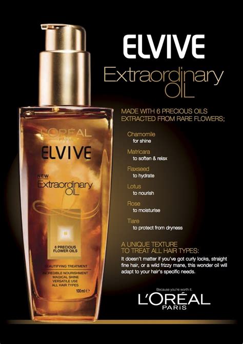 Give your hair up to 48 hours weightless nourishment*. L'Oréal Paris Elvive Extraordinary Oil - Product Review ...
