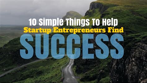 10 Simple Things Startup Success