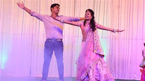 Ladies Sangeet Couple Dancecouple Dance Rajasthani Couple Dance Youtube