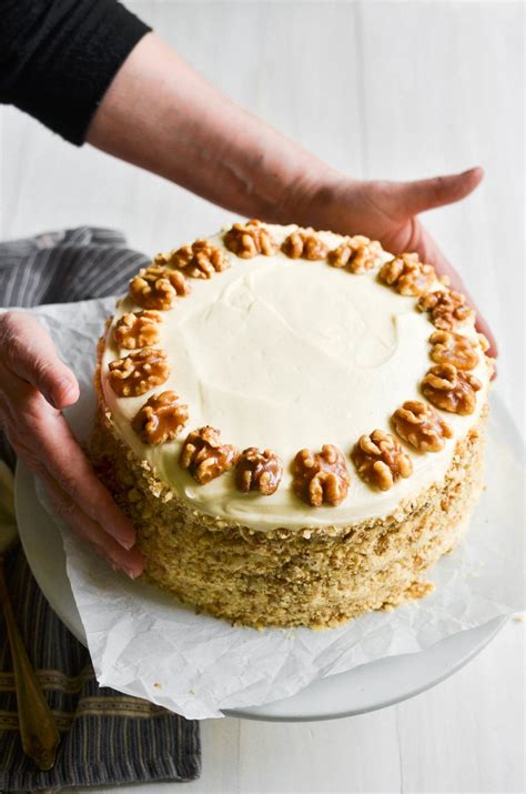 Maple Walnut Cake With Maple Cream Cheese Frosting