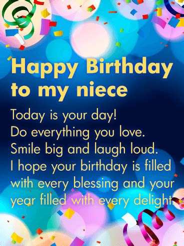 This is your special day, your birthday. Today is Your Day! Happy Birthday Wishes Card for Niece | Birthday & Greeting Cards by Davia