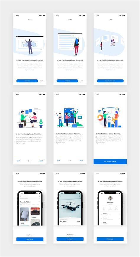 I promised you 9 tools to try (and fear not, they're still coming). App Onboarding Screens Pack - Free Sketch | Ios app design ...