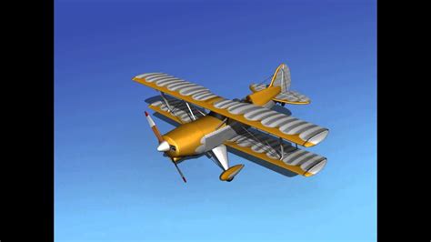 Dreamscape Acrostar Biplane V17 3d Model From Youtube