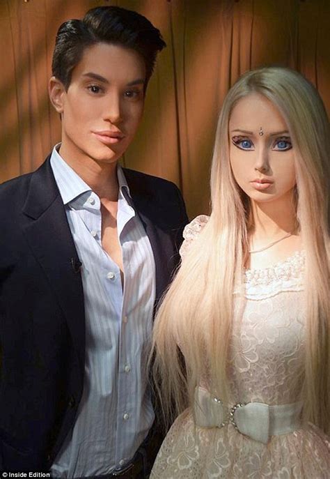 Valeria Lukyanova The Human Barbie Poses With Justin Jedlica Ken In