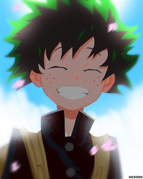 Deku Smiling Bokunoheroacademia