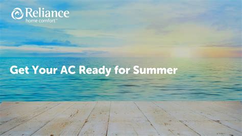 Get Your Air Conditioner Ready For Summer By Reliance Home Comfort