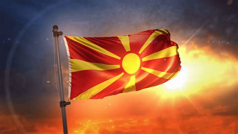 It was created by miroslav grčev and was adopted on 5 october 1995. Macedonia Flag Wallpapers - Wallpaper Cave