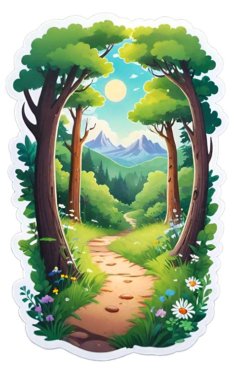 Download Nature Forest Landscape Royalty Free Stock Illustration Image