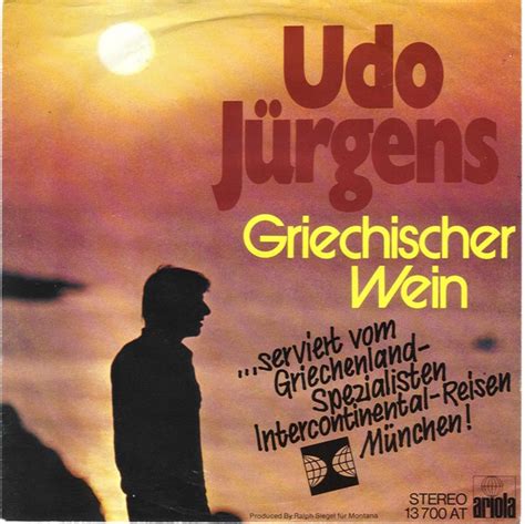 Udo Jürgens Griechischer Wein 1974 Vinyl Discogs