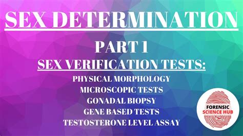 Sex Determination Forensic Medicine Sex Verification Tests Youtube