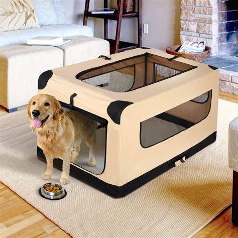 42inch Dog Crate Folding Soft Kennel Indoor Outdoor Travel