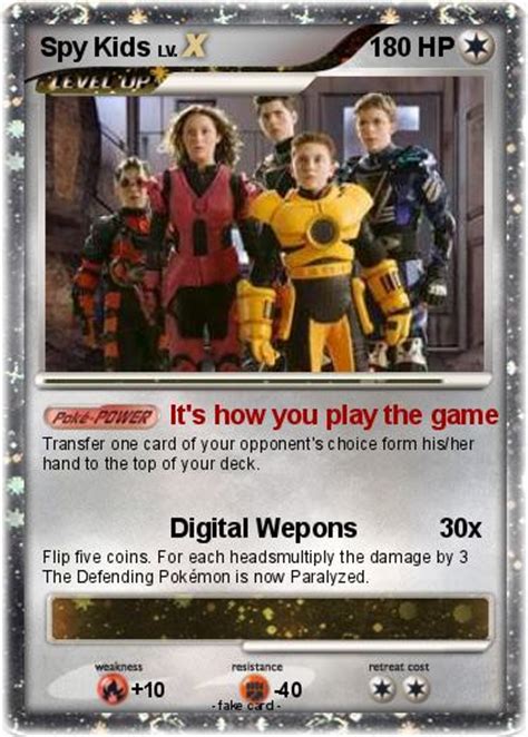 And one of these is playing trainer cards. Pokémon Spy Kids 3o4e - It's how you play the game - My Pokemon Card