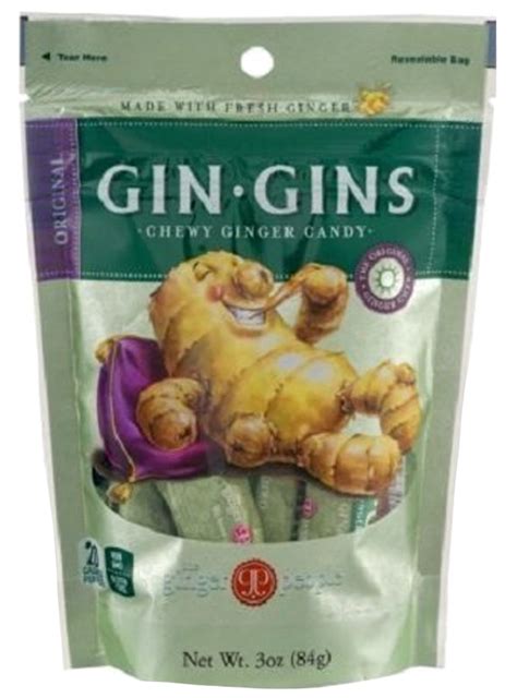 The Ginger People Gin Gins Original Chewy Ginger Candy 3 Ounce Pack Of 4 Onevillage