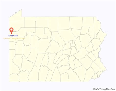 Map Of Greenville Borough Pennsylvania