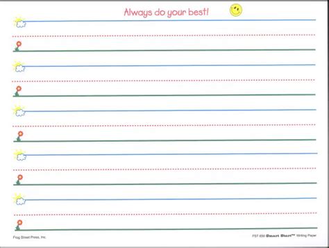 Free Printable Primary Handwriting Paper These Sheets Are Horizontal