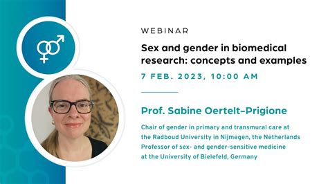 Bnn Webinar “sex And Gender In Biomedical Research Concepts And Examples” Youtube