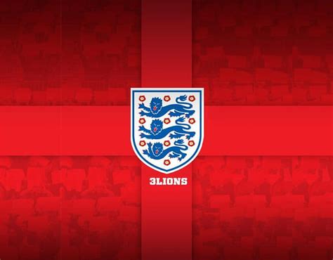 England Football National Team Red The Three Lions 3 Lions Logo