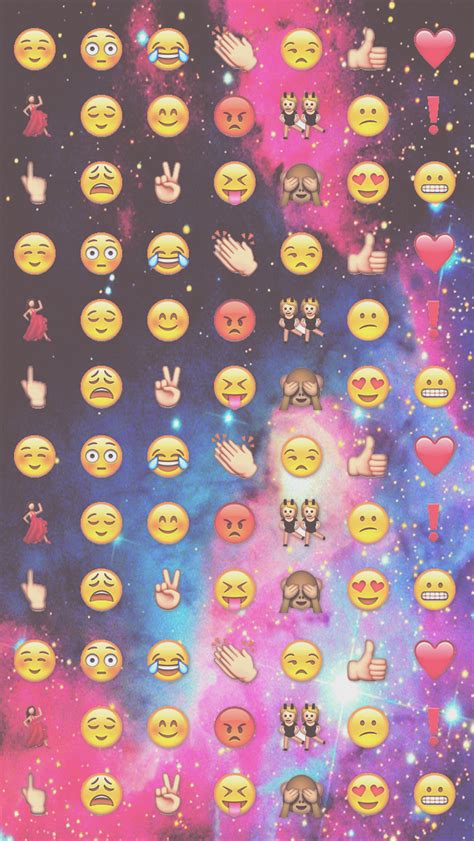 Wallpaper IPhone IPod Galaxy Emojis By HeySweetBieber On DeviantArt