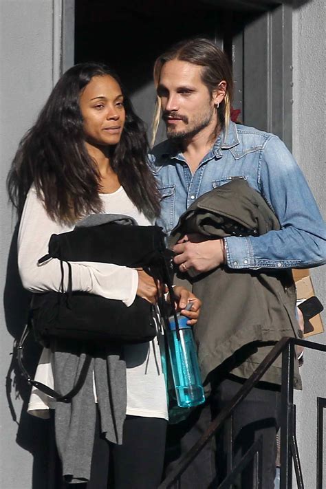 zoe saldana and her husband marco perego in beverly hills 01 13 2016