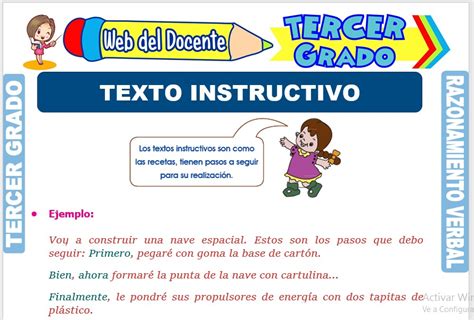 Instrucciones Ejemplos De Textos Instructivos Para Niños De Primaria