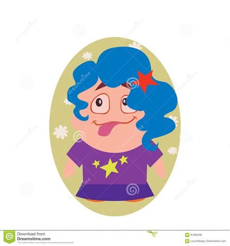 Smiling Happy And Funny Avatar Of Little Person Cartoon Character In