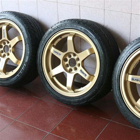 Atau kunjungi toko kami di: Velg Volk Rays TE37 Gold dan Ban Achilles Atr Sport, Aksesoris Mobil di Carousell