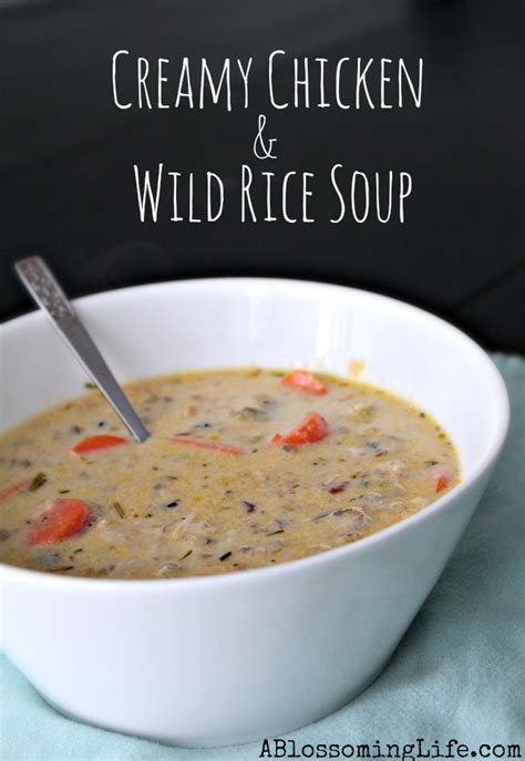 It's the beautiful aromatic beginnings of. Creamy Chicken and Wild Rice Soup - A Blossoming Life