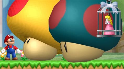 New Super Mario Bros Wii Mega Mushroom Evil Mushrooms Fight In The