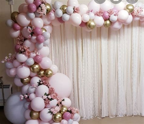 Pastel Organic Backdrop Girl Baby Shower Decorations Baby Shower