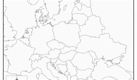 Map Of Europe Unlabeled Secretmuseum