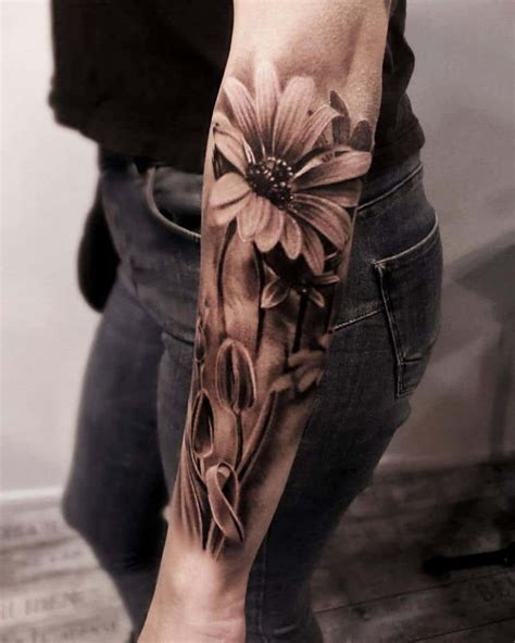 aggregate more than 86 realistic flower tattoos black and white best in eteachers