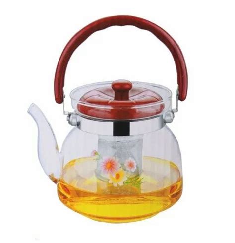 Glass Tea Pot With Removable Infuser Heat Resistant Borosilicate Perfect For Brewing Loose Tea