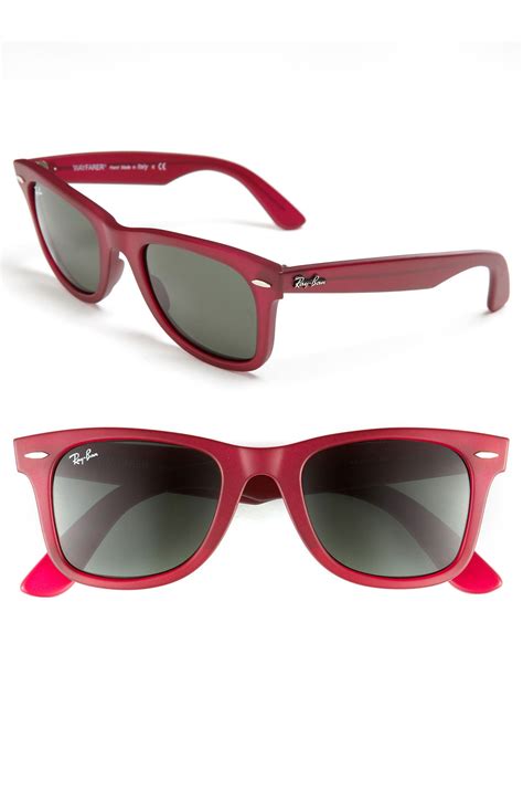ray ban classic wayfarer 50mm sunglasses in brown tortoise lyst
