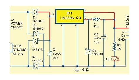 12v usb charger circuit diagram