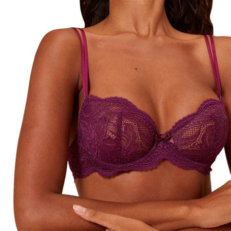 Purple Eden Half Cup Bra Brandalley