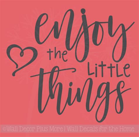 enjoy the little things wall art stickers motivational vinyl quotes