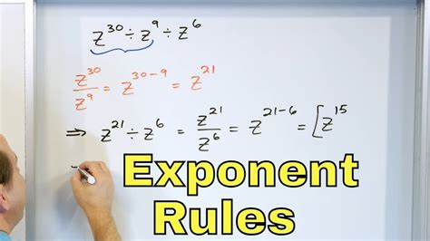 Multiply And Divide Variables W Exponents Exponent Rules 8 2 7