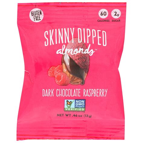 Skinny Dipped Dark Chocolate Raspberry Almonds 046 Oz