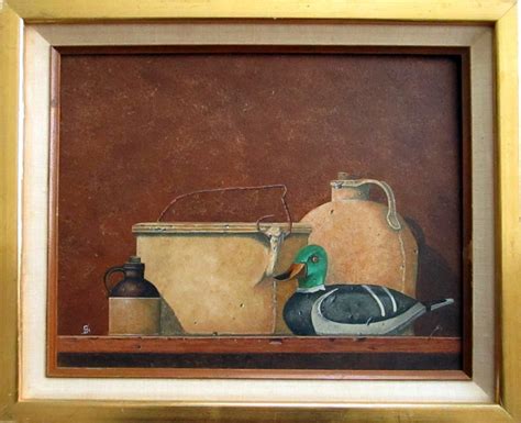 Andrew Wyeth Style Painting Still Life With Decoy Signed Oil Etsy