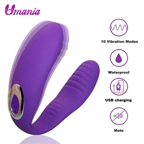 10 Mode Vibration G Spot Vibrators For Women Waterproof Rechargeable Clitoral Stimulator Erotic