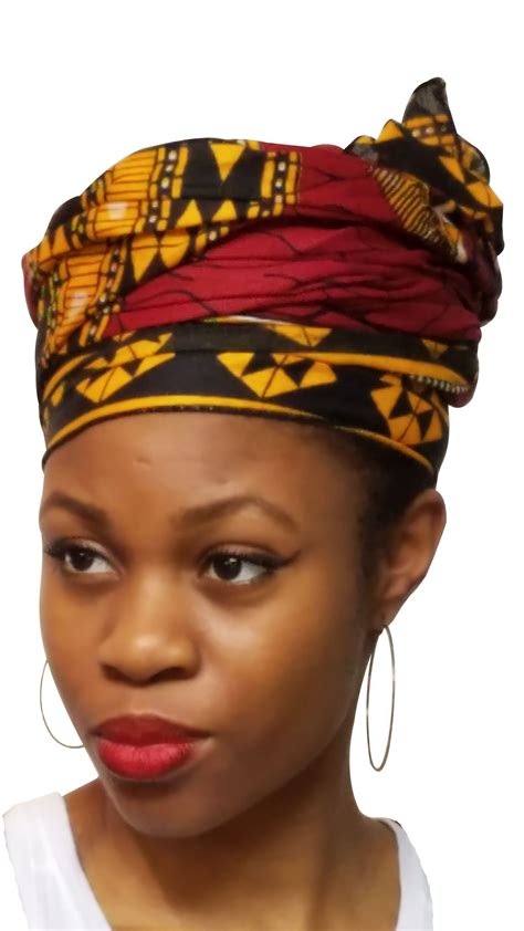 Most Best Price Wholesale Prices Red African Head Wrap With Gold Trim Dp4097h Shop At An Honest