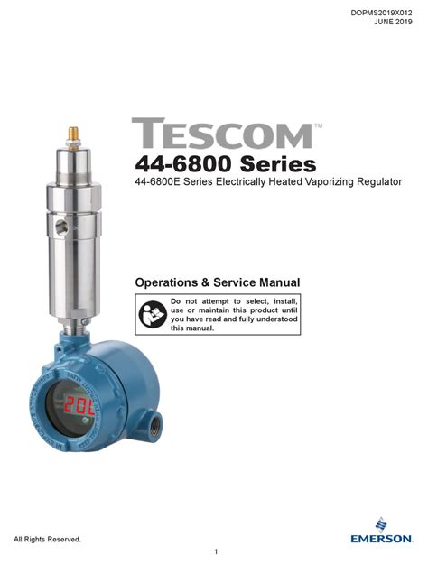 Emerson Tescom 44 6800 Series Operation And Service Manual Pdf Download