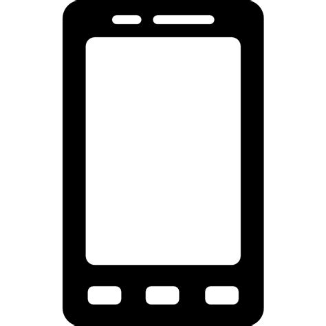 Smartphone With Three Buttons Vector Svg Icon Svg Repo