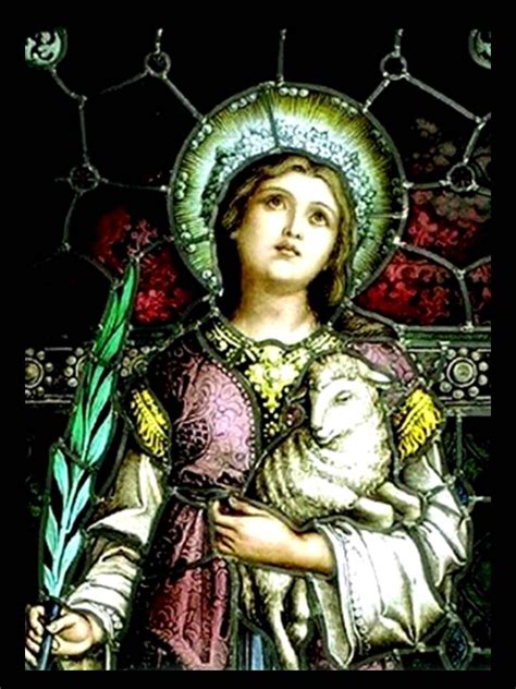 Santa Inés Virgen Y Mártir Fátima La Gran Esperanza
