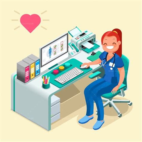 They can even make our shift a lot lighter and more positive, particularly when the cartoons are extra funny and totally relatable. Nurse or Female Doctor Cartoon Isometric People - Image ...