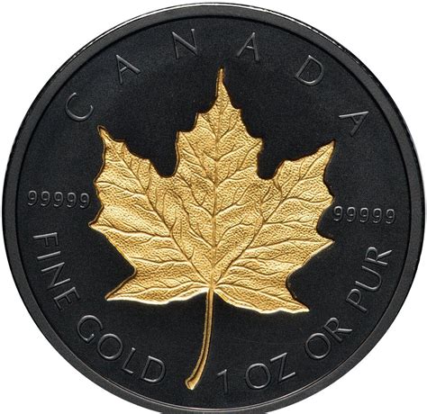 200 Dollars Elizabeth Ii 4th Portrait Rhodium Plated Maple Leaf