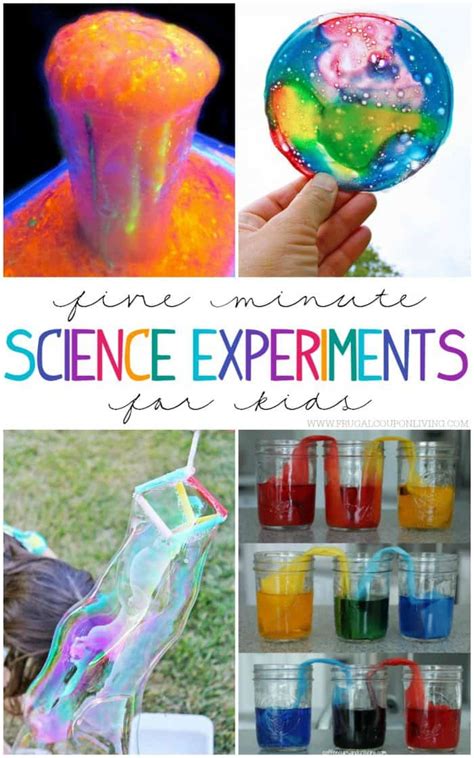 5 Minute Science Experiments For Kids